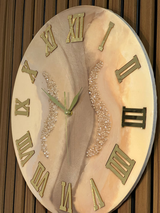 Horloge Murale Dorée